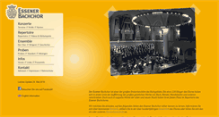 Desktop Screenshot of essener-bachchor.de